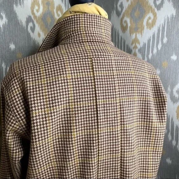 Ralph Lauren Collection Brown Multi Wool Check Plaid Jacket - Picture 14 of 16